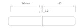 NANORAIL 25X21MM JOINER 316 STAINLESS STEEL
